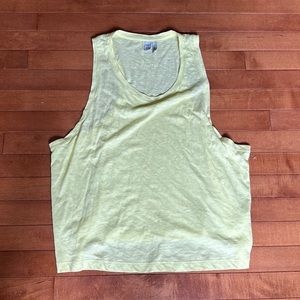 NWOT Z by Zella yellow cropped tank XL